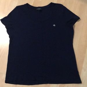 NWOT Ralph Lauren Super Soft Dark Blue Top